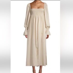 WeWoreWhat Cream Maxi Dress